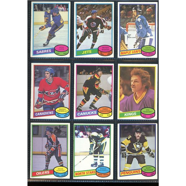 1980-81 OPC O-Pee-Chee Lot Of 9 Vintage Cards Various Teams & Players