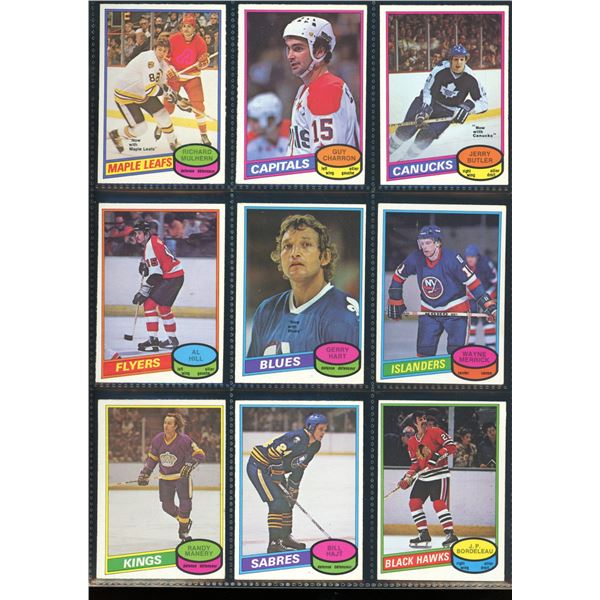 1980-81 OPC O-Pee-Chee Lot Of 9 Vintage Cards Various Teams & Players