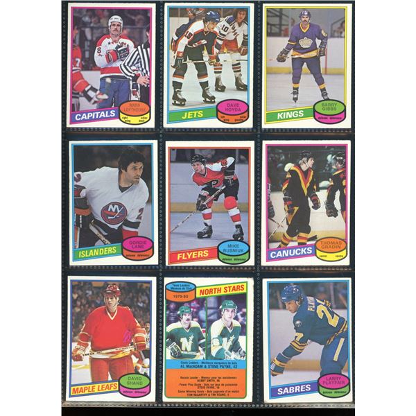1980-81 OPC O-Pee-Chee Lot Of 9 Vintage Cards Various Teams & Players