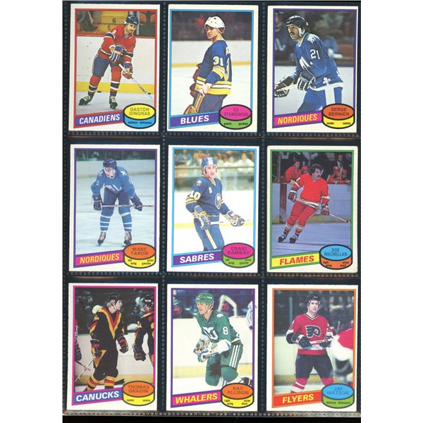 1980-81 OPC O-Pee-Chee Lot Of 9 Vintage Cards Various Teams & Players