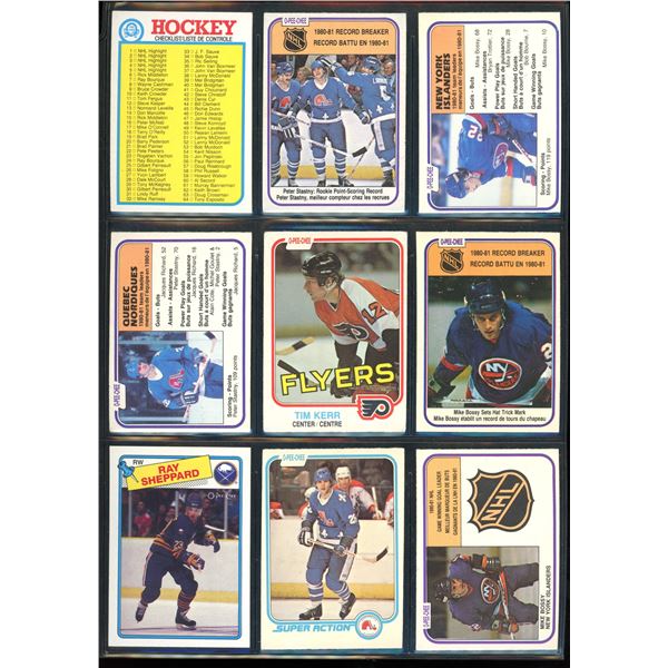Lot Of 9 Vintage Hockey Cards Various Players & Teams