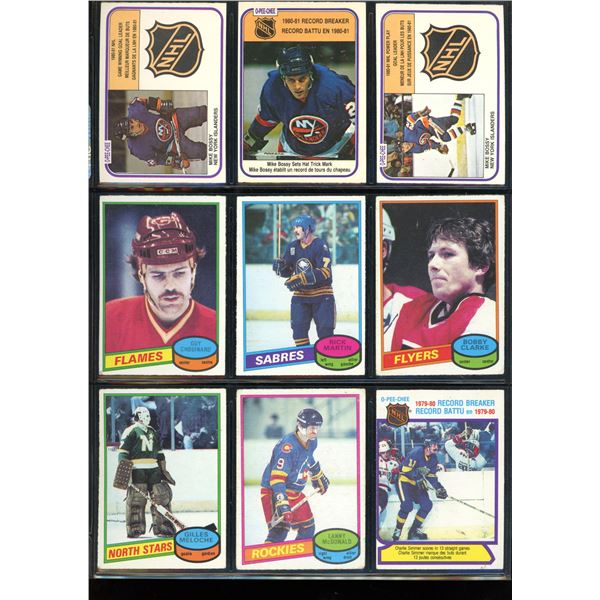 Lot Of 9 Vintage Hockey Cards Various Players & Teams