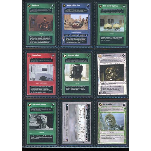 Lot of 18 Various Star Wars TCG Collector Cards