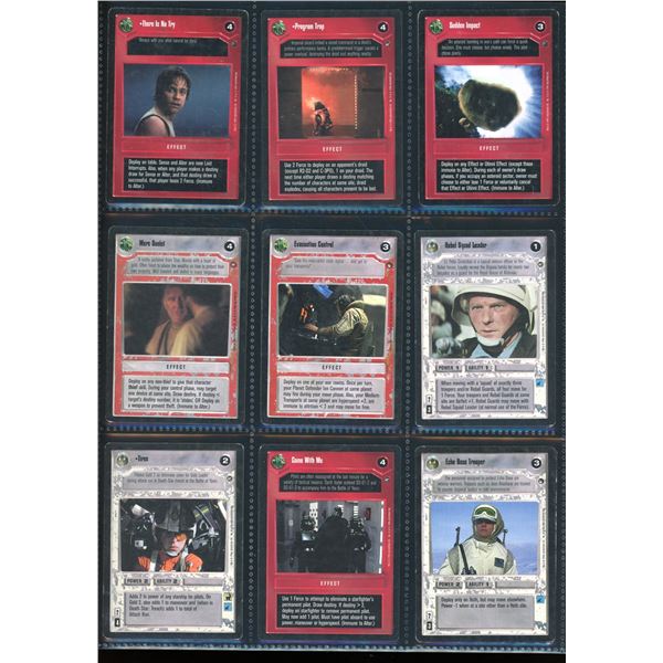 Lot of 18 Various Star Wars TCG Collector Cards