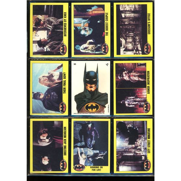 Lot Of 9 Various Batman Collector Cards