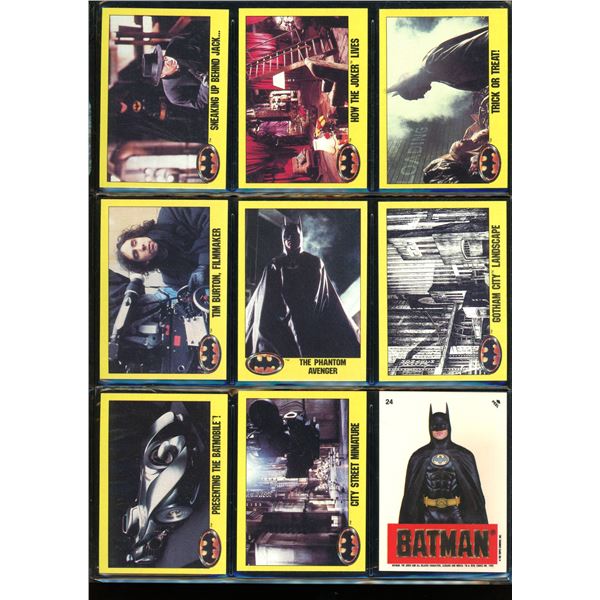 Lot Of 9 Various Batman Collector Cards