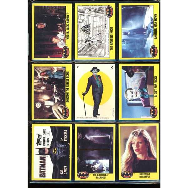 Lot Of 9 Various Batman Collector Cards