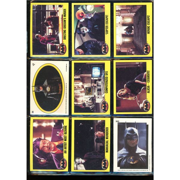 Lot Of 9 Various Batman Collector Cards