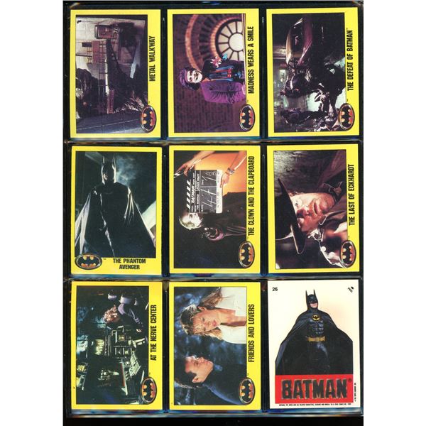 Lot Of 9 Various Batman Collector Cards