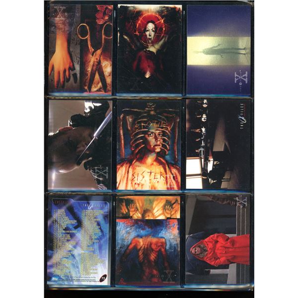 Lot of 9 Various X-Files Collector Cards