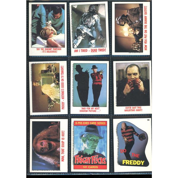 Lot Of 9 Various Horror Movie Collector Cards