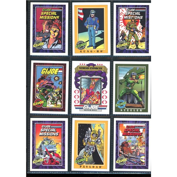 Lot of 9 Various GI JOE Collector Cards