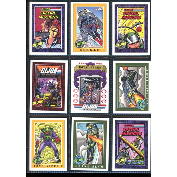 Lot of 9 Various GI JOE Collector Cards