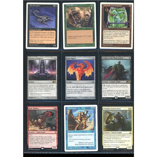 Lot Of 9 Various Magic The Gathering Cards Various Sets & Colors