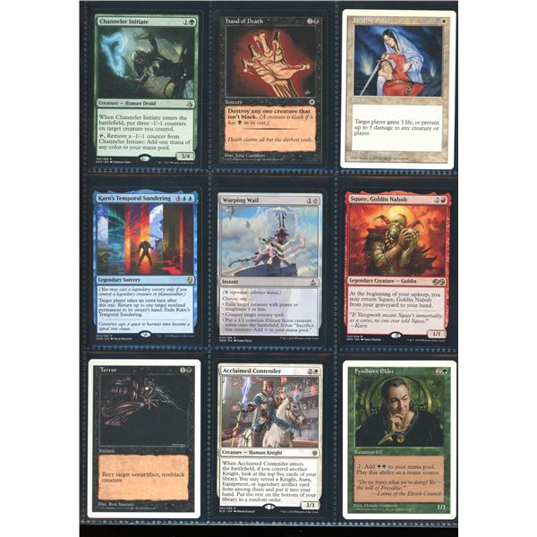 Lot Of 9 Various Magic The Gathering Cards Various Sets & Colors