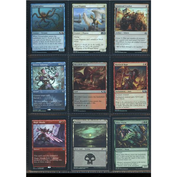 Lot Of 9 Various Magic The Gathering FOIL Cards Various Sets & Colors