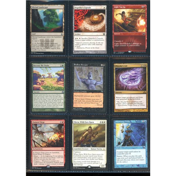 Lot Of 9 Various Magic The Gathering Cards Various Sets & Colors