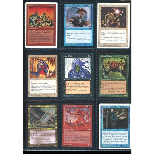 Lot Of 9 Various Magic The Gathering Cards Various Sets & Colors