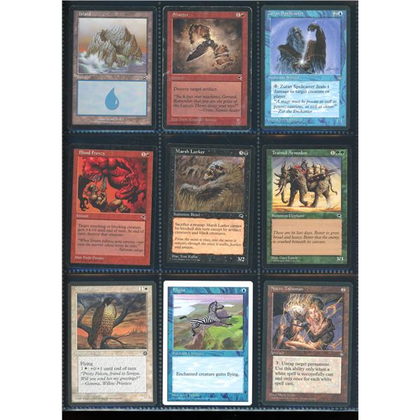 Lot Of 9 Various Magic The Gathering Cards Various Sets & Colors