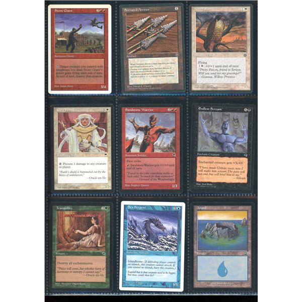 Lot Of 9 Various Magic The Gathering Cards Various Sets & Colors