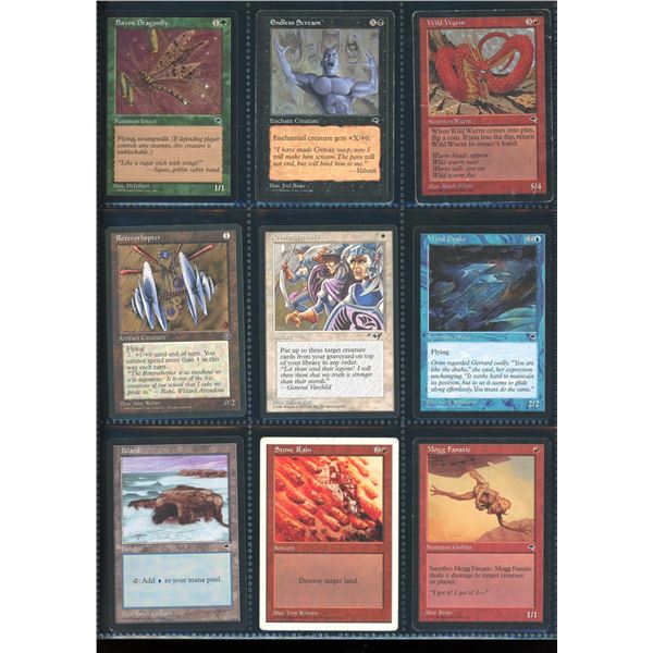 Lot Of 9 Various Magic The Gathering Cards Various Sets & Colors
