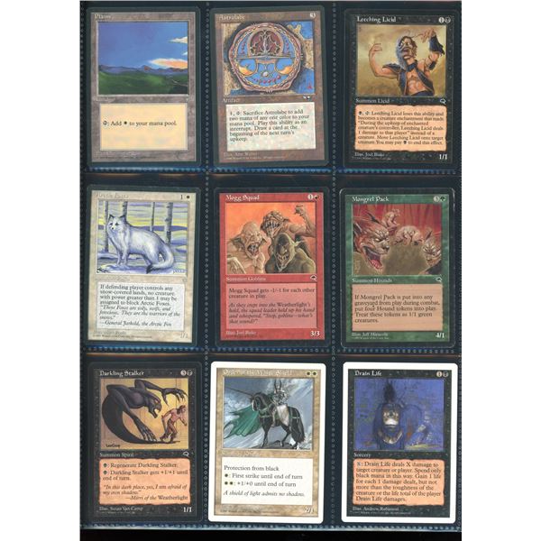 Lot Of 9 Various Magic The Gathering Cards Various Sets & Colors