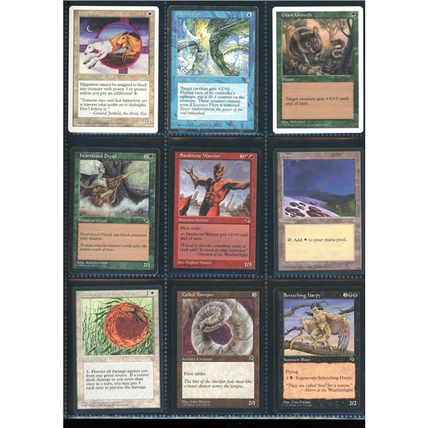 Lot Of 9 Various Magic The Gathering Cards Various Sets & Colors