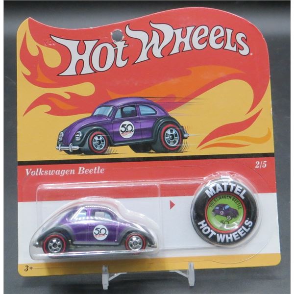 2017 Hot Wheels Volkswagen Beetle 50th Anniversary Redline Collector Car
