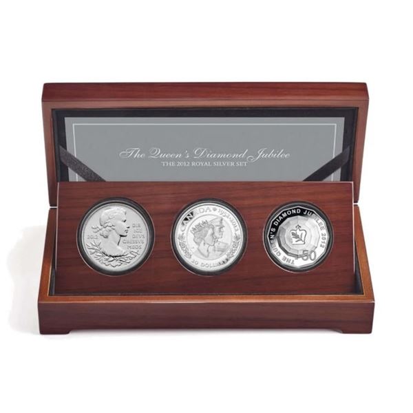 RCM 2012 Queen's Diamond Jubilee - 3-Coin Silver Set