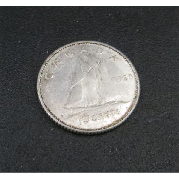 1968 Canadian Silver Dime (non-magnetic) 50% Silver