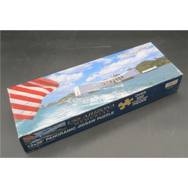 USS Arizona Memorial 12x36 Inch Panoramic Jigsaw Puzzle 500 Pieces