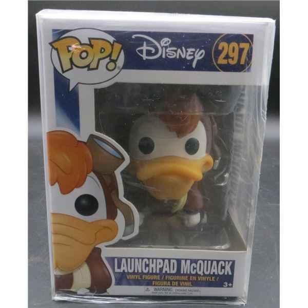 New Funko Pop Disney Launchpad McQuack #297 BV $30 With soft protector