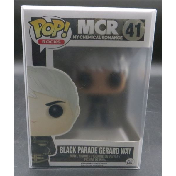 New Funko Pop Rocks MCR Black Parade Gerard Way #41 BV $130 With soft Protector