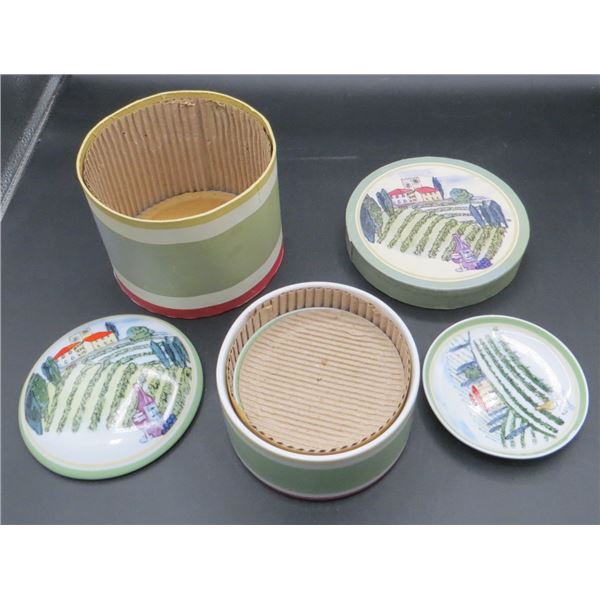 BIA Cordon Bleu Cheese Plate With Box 4 Small Plates Fondant Set