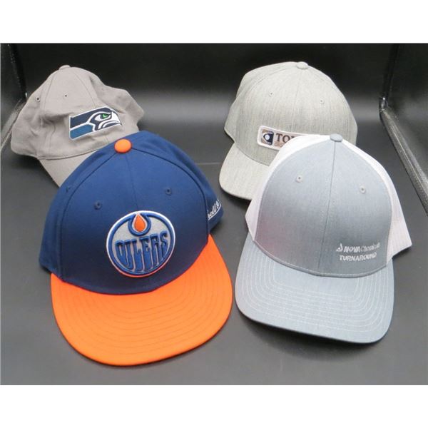 4 Various Baseball Hats