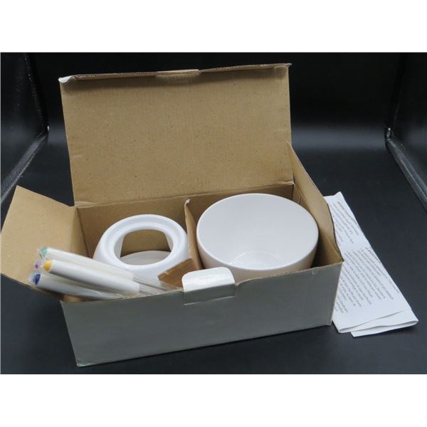 New Chocolate Fondue Set with Skewers