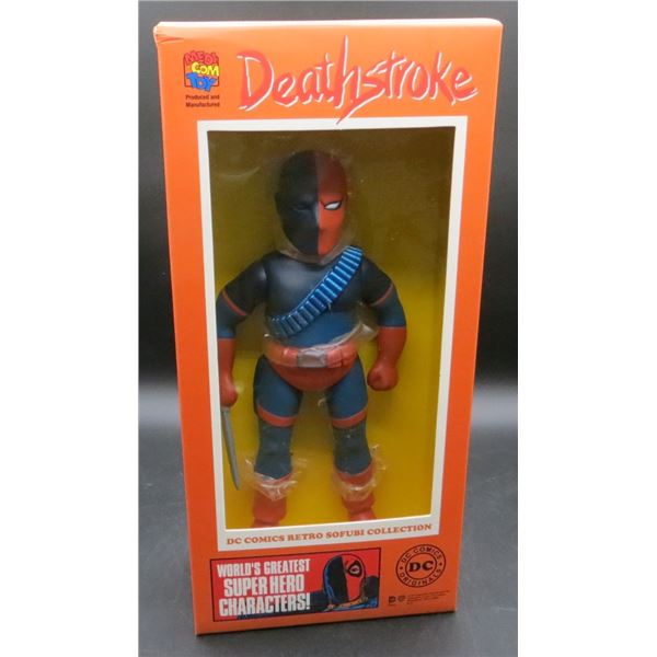 New DC Deathstroke Retro Sofubi Collectible Figure 9 3/4" tall