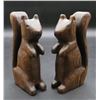 Image 1 : 2 Vintage Handcrafted in Canada Wooden Squirrels 6" Tall