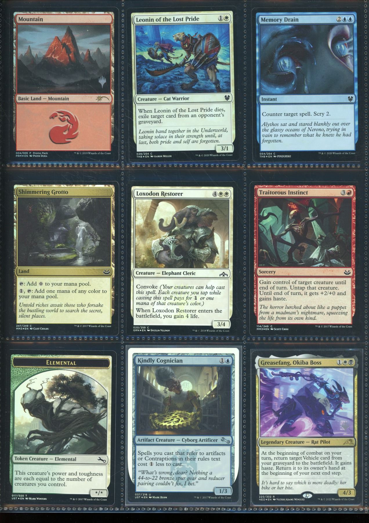 Lot Of 9 Various Magic The Gathering FOIL Cards Various Sets & Colors