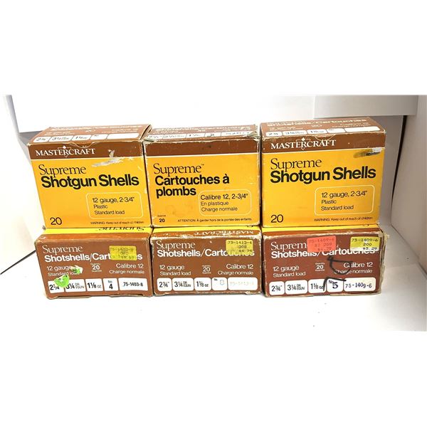 12GA  COLLECTIBLE  SHOTGUN AMMO - 6 BOXES