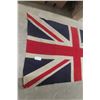 Image 2 : Antique Union Jack Cloth Flag. Large! 7Ft Across By 45".
