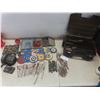 Image 1 : Bosch 18V Battery & Charger, Tool Case, Auger Bits, And Grinding Wheels
