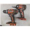 Image 2 : Ridgid Tool Set, Bag, Drill, Impact Sawzall, 2 18V Batteries, And Charger