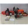 Image 1 : Stihl Chainsaw With Spare Chain And Half – full Oil Bottle
