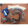 Image 3 : Automotive Lot With Booster Cables, 12V Compressor, Straps, 2 PSI Gauges, And More