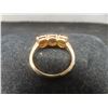 Image 3 : 18k Yellow Gold Ring With Citrine, Possibly Sapphire, 3 Grams, Size 6