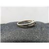 Image 2 : 10k White Gold Ring With Black Diamond, 2.3 Grams, Size 7.5