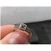 Image 4 : 10k White Gold Ring With Black Diamond, 2.3 Grams, Size 7.5