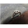 Image 5 : 10k White Gold Ring With Black Diamond, 2.3 Grams, Size 7.5
