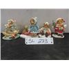 Image 1 : 4 Vintage Xmas Cherished Teddies Ornaments